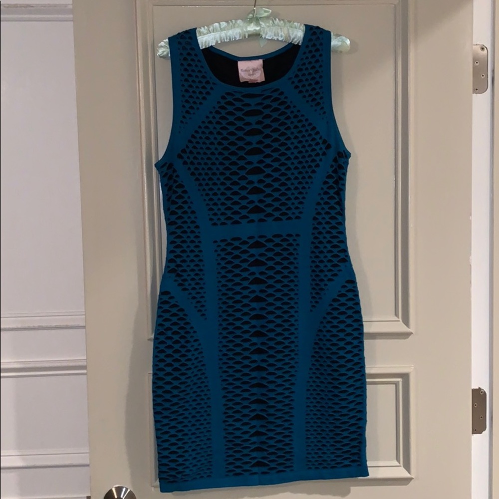 Romeo & Juliet Couture blue bodycon dress
